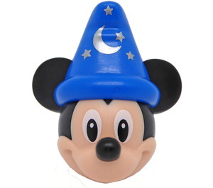 LEGO Leichtes Fleisch Mickey Mouse Kopf mit Blau Wizard Hut (102039)