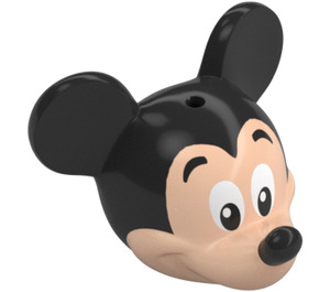 LEGO Lätt Hudfärgad Mickey Mus Huvud med Eyebrows  (79701)