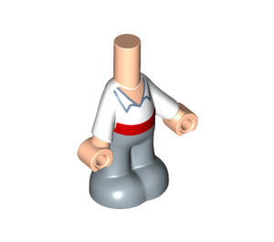 LEGO Leichtes Fleisch Micro Körper mit Trousers mit Prince Eric Weiß oben (59085)
