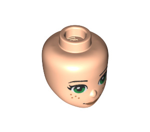 LEGO Light Flesh Minidoll Head with Green Eyes and Freckles (37292 / 92198)