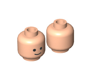 LEGO Light Flesh Minifig Head with Standard Grin (Recessed Solid Stud) (9336 / 55368)