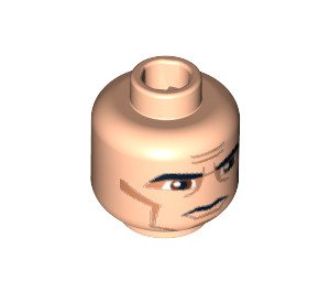 LEGO Light Flesh Minifigure Clone Trooper Head (Recessed Solid Stud) (63154 / 76701)