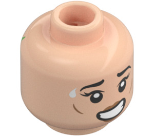 LEGO Light Flesh Minifigure Head with Decoration (Safety Stud) (3274 / 108980)