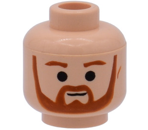 LEGO Light Flesh Minifigure Head with Decoration (Safety Stud) (3626 / 83800)