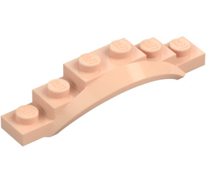 LEGO Carne chiaro Parafango Piastra 1 x 6 con Bordo (4925 / 62361)