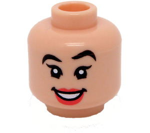 LEGO Light Flesh Mulan Head (Recessed Solid Stud) (3626 / 102019)