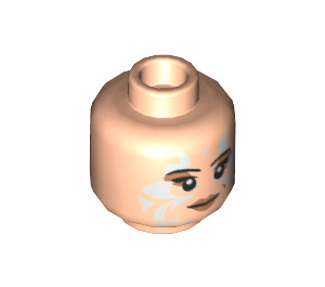 LEGO Light Flesh Naare Minifigure Head (Recessed Solid Stud) (3626 / 26550)