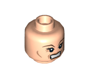 LEGO Light Flesh Narcissa Malfoy Head (Recessed Solid Stud) (3626 / 97812)