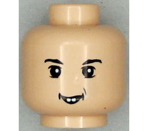 LEGO Beige Léger Neville Longbottom Tête (Clou de sécurité) (3626)