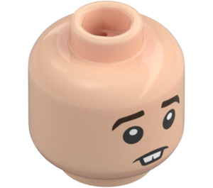 LEGO Světlá tělová Neville Longbottom s Černá Bunda Minifigurka Hlava (Bezpečnostní cvoček) (3274 / 107426)