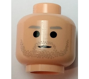 LEGO Light Flesh Owen Lars Head (Safety Stud) (3626)