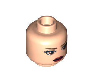 LEGO Light Flesh Padme Amidala (Senator) Head (Recessed Solid Stud) (3626 / 10664)