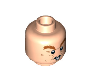 LEGO Light Flesh Peter Pettigrew Minifigure Head (Recessed Solid Stud) (3626 / 65756)