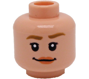 LEGO Leichtes Fleisch Phoebe Buffay Kopf (Einbau-Vollbolzen) (3626 / 77728)