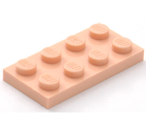 LEGO Licht vleeskleurig Plaat 2 x 4 (3020)