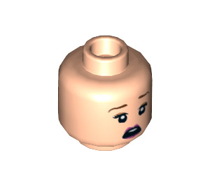 LEGO Light Flesh Queenie Goldstein Minifigure Head (Recessed Solid Stud) (3626 / 39916)