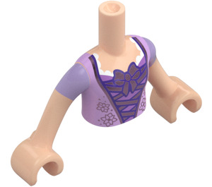 LEGO Lys hudfarvet Rapunzel Friends Torso (35677 / 92456)