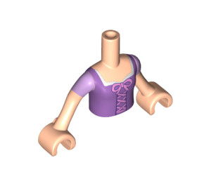 LEGO Light Flesh Rapunzel Torso, with Pink Lacing and Noose Pattern (92456)