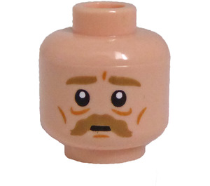 LEGO Light Flesh Reg Cattermole Minifigure Head (Recessed Solid Stud) (3626 / 100168)