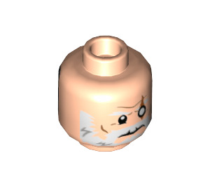 LEGO Light Flesh Reinhardt Plain Head (Recessed Solid Stud) (3626 / 47020)