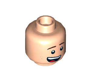 LEGO Light Flesh Robin - Laughing Minifigure Head (Recessed Solid Stud) (3626 / 29385)
