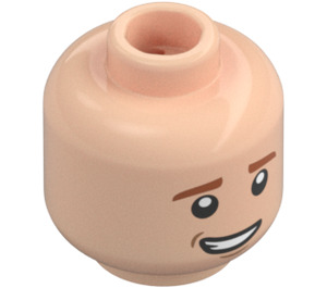 LEGO Lätt Hudfärgad Ron Weasley Minifigur Huvud (Infälld solid knopp) (3626 / 53153)