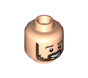 LEGO Leichtes Fleisch Sinjin Prescott Minifigure Kopf (Einbau-Vollbolzen) (3626 / 53283)