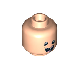 LEGO Leichtes Fleisch Sloth Minifigure Kopf (Einbau-Vollbolzen) (3626 / 31937)