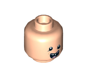 LEGO Light Flesh Sloth Minifigure Head (Recessed Solid Stud) (3626 / 31937)