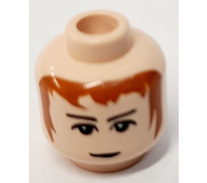 LEGO Light Flesh Stan Shunpike - Knight Bus Conductor Head (Safety Stud) (3626)