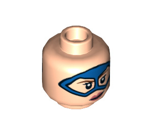 LEGO Light Flesh Star Girl Minifigure Head (Recessed Solid Stud) (3626 / 66078)