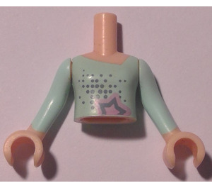 LEGO Light Flesh Stephanie Torso, with Star and Scales Pattern (92456)