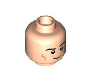 LEGO Light Flesh Superman, Rebirth Minifigure Head (Recessed Solid Stud) (3626 / 66087)