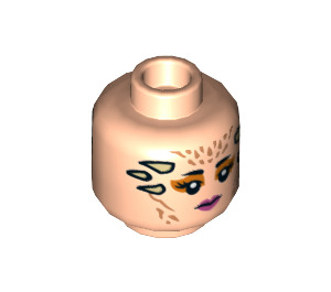 LEGO Light Flesh Theelin Dancer Minifigure Head (Recessed Solid Stud) (1564 / 3626)
