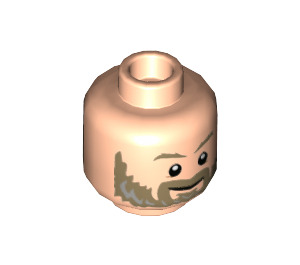 LEGO Light Flesh Thor Minifigure Head (Recessed Solid Stud) (3626 / 78994)
