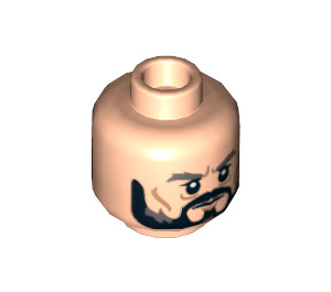 LEGO Light Flesh Thorin Oakenshield Head (Recessed Solid Stud) (3626 / 12665)