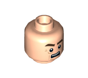 LEGO Light Flesh Victor Minifigure Head (Recessed Solid Stud) (3626 / 17498)