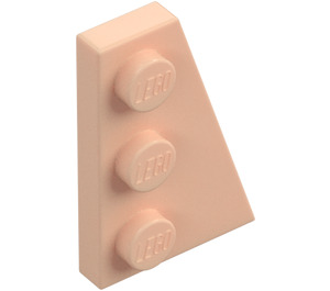 LEGO Beige Léger Pièce de monnaie assiette 2 x 3 Aile Droite  (43722)