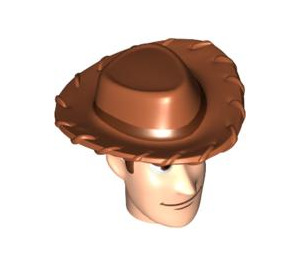 LEGO Light Flesh Woody Head with Hat (87768)