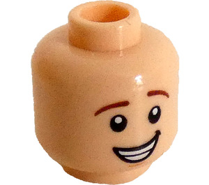 LEGO Lätt Hudfärgad Woody Minifigur Huvud (Infälld solid knopp) (3626 / 53483)