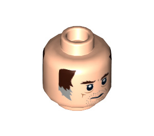 LEGO Light Flesh Wuher Minifigure Head (Recessed Solid Stud) (36891 / 68684)