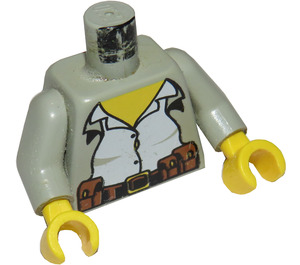 LEGO Light Gray Alexis Sanister Torso with Light Gray Arms and Yellow Hands (973)