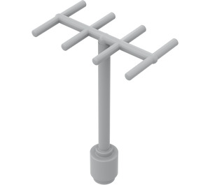 LEGO Light Gray Antenna 1 x 5 with Side Spokes (3144)