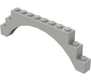 LEGO Hellgrau Bogen 1 x 12 x 3 ohne erhöhten Bogen (6108 / 14707)
