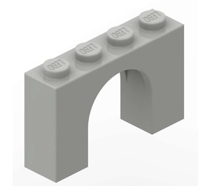 LEGO Light Gray Arch 1 x 4 x 2 (6182)