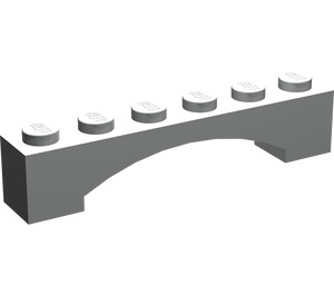 LEGO Light Gray Arch 1 x 6 Raised Bow (92950)