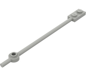 LEGO Light Gray Bar 1 x 12 with 1 x 2 Plate / 1 x 1 Round Plate (Solid 1 x 2 Studs) (42445 / 49546)