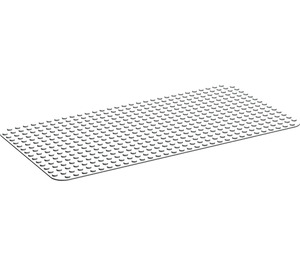 LEGO Light Gray Baseplate 16 x 32 with Rounded Corners