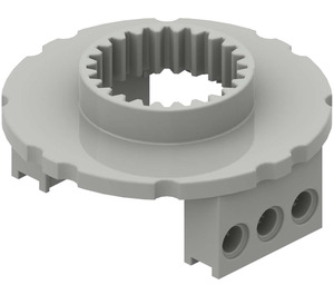 LEGO Light Gray Bottom for Turntable with Technic Bricks Attached (2856)