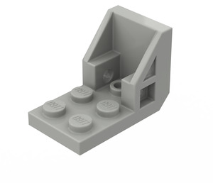 LEGO Grigio chiaro Staffa 2 x 3 - 2 x 2 (4598)